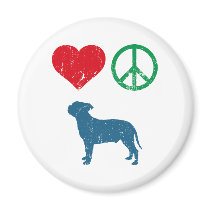 Staffordshire Bull Terrier Refrigerator Magnets