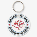 STAFFORDSHIRE BULL TERRIER mom keychain