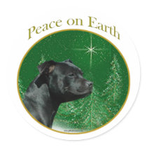 Staffordshire Bull Terrier Peace stickers