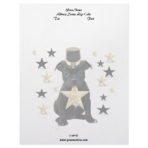 Staffordshire bull terrier puppy letterhead template