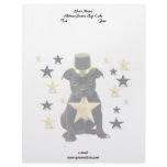 Staffordshire bull terrier puppy letterhead template