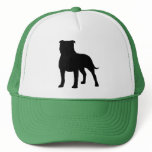 Staffordshire Bull Terrier Silhouette Mesh Hats