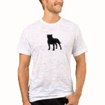 Staffordshire Bull Terrier Silhouette Tshirt