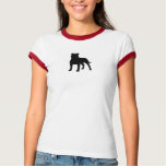 Staffordshire Bull Terrier Silhouette T Shirt