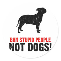 Staffordshire Bull Terrier Round Stickers