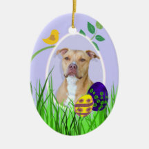 Staffordshire Terrier Easter Ornament