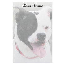 Staffordshire Terrier Stationary Custom Stationery