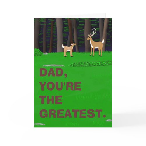 Stag and Fawn card