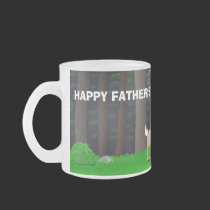 Stag and Fawn Frosted Mug mugs