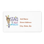 Stag Bachelor Party Custom Shipping Labels