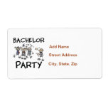 Stag Bachelor Party Custom Shipping Label