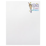 Stag Bachelor Party Personalized Letterhead