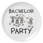 Stag Bachelor Party Dinner Plate