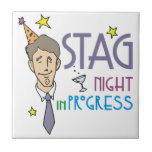 Stag Bachelor Party Tile