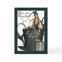 Stag Night Party Invitation cards