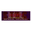 STAG PARTY 0FFICIAL RSVP INVITATION business cards