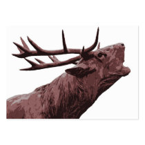 Stag Reindeer Head - Brown Business Card