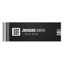 Stage Actor - Urban Black White Business Card