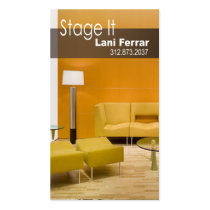"Stage It" Home Stager, Interior Designer, Realtor business cards