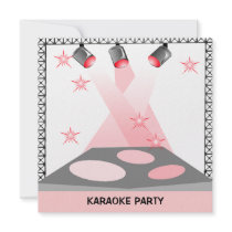 STAGE LIGHTS INVITATION KARAOKE TALENT SHOW PARTY
