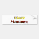 Stage Manager (Text Only) Bumper Stickers