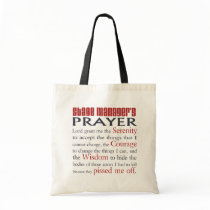 Stage Manager's Prayer Tote Bags