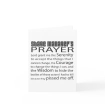 Stage Manager's Prayer Cards