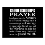 Stage Manager's Prayer Post Card