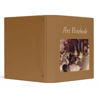 Stage Rehearsal Art Notebook binder