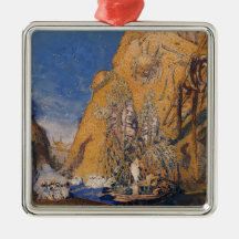 Stage set for the 'Dieu Bleu' Ornament