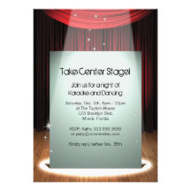 Stage Spotlight 5" x 7" Invitation