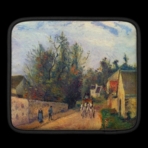 Stagecoach after Ennery by Camille Pissarro Ipad Sleeve