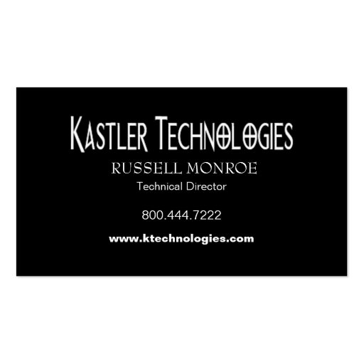 Staggered Squares Hi-Tech Technology Computer Business Card (back side)