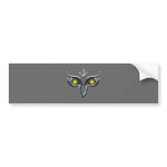 Stahl Eisen Eule steel iron owl Bumper Sticker