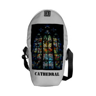 STAIN GLASS DESIGN COURIER BAG