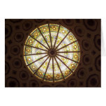 Stain glass window card