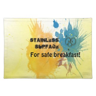 Stain with Face Placemats