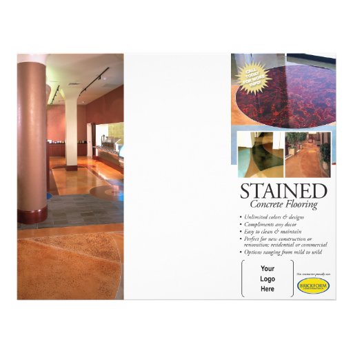 Stained Concrete Brochure | Zazzle
