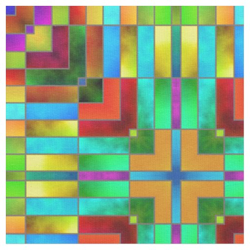 Stained Glass 3 Custom Fabrics Fabric Zazzle