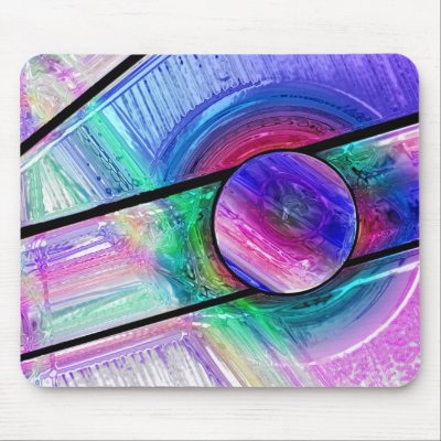 Stained Glass 3 Mousepad by TulsaTees