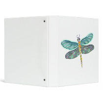 Stained Glass & Abalone Shell Dragonfly Binders