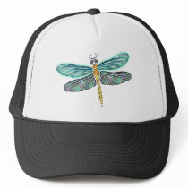 Stained Glass & Abalone Shell Dragonfly Hats