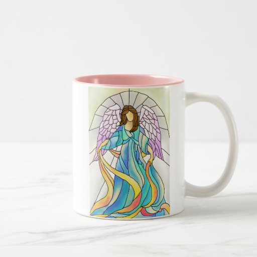 Stained Glass Angel Coffee Mug