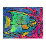 Stained Glass Angel Fish Postcards