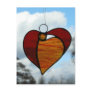 Stained glass "Angel Heart" postcard