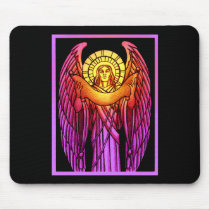 Stained Glass Angel Mousepad