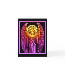 Stained Glass Angel Notecard