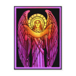 Stained Glass Angel Postcard