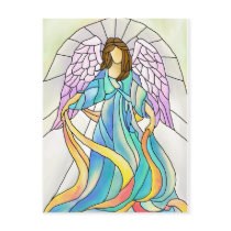 Stained Glass Angel Postcards
