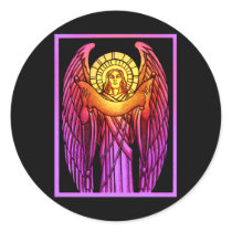 Stained Glass Angel Sticker